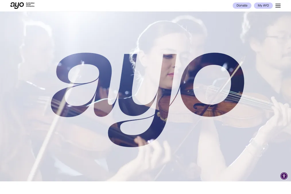 Redesigning the Australian Youth Orchestra (AYO) Website