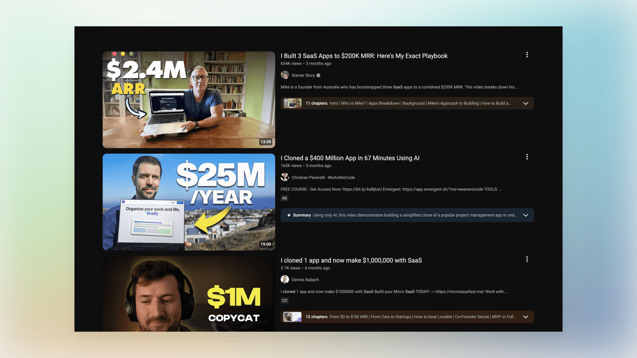 Screenshot of the build-vs-buy tool interface