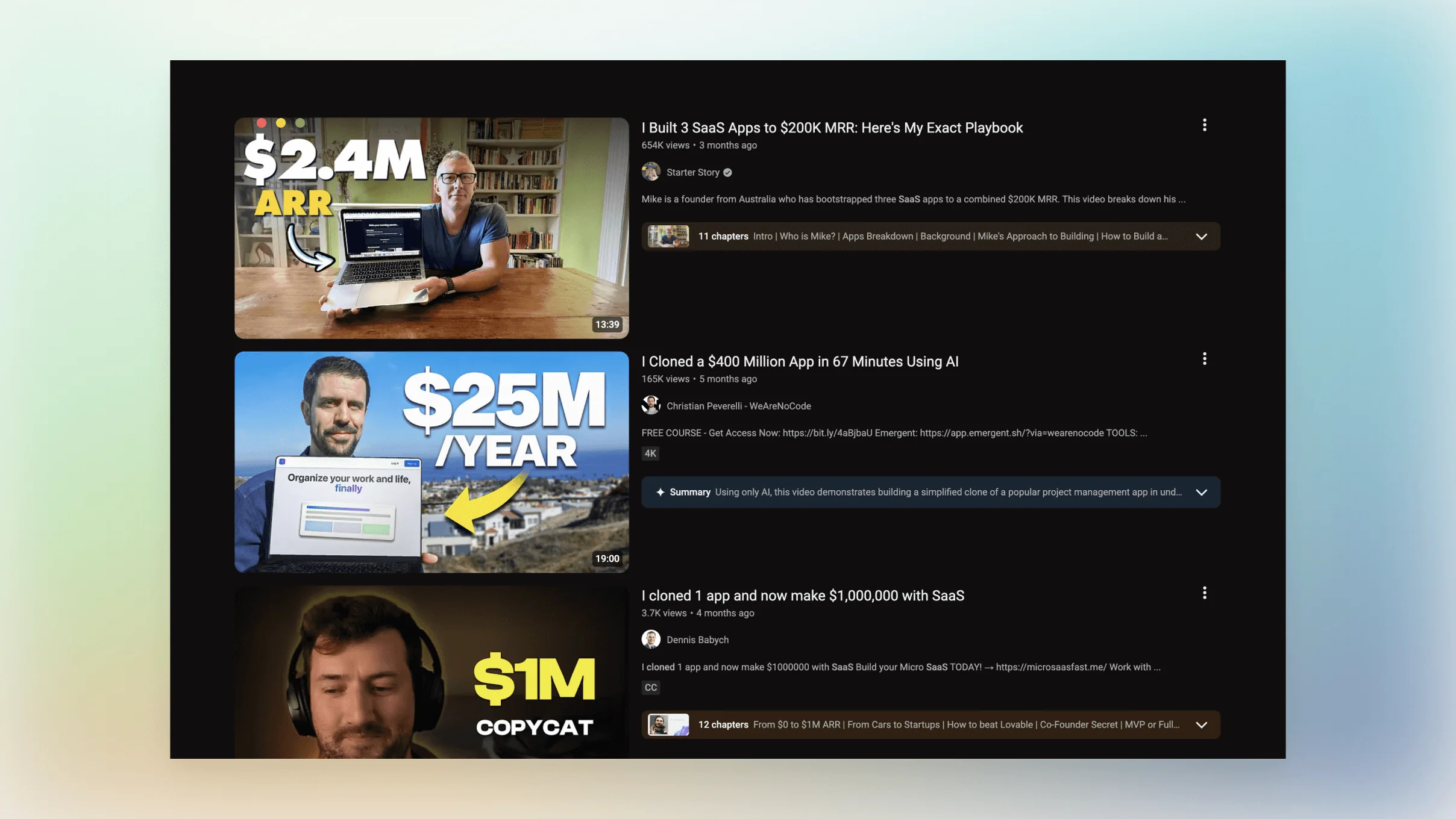 Screenshot of the build-vs-buy tool interface