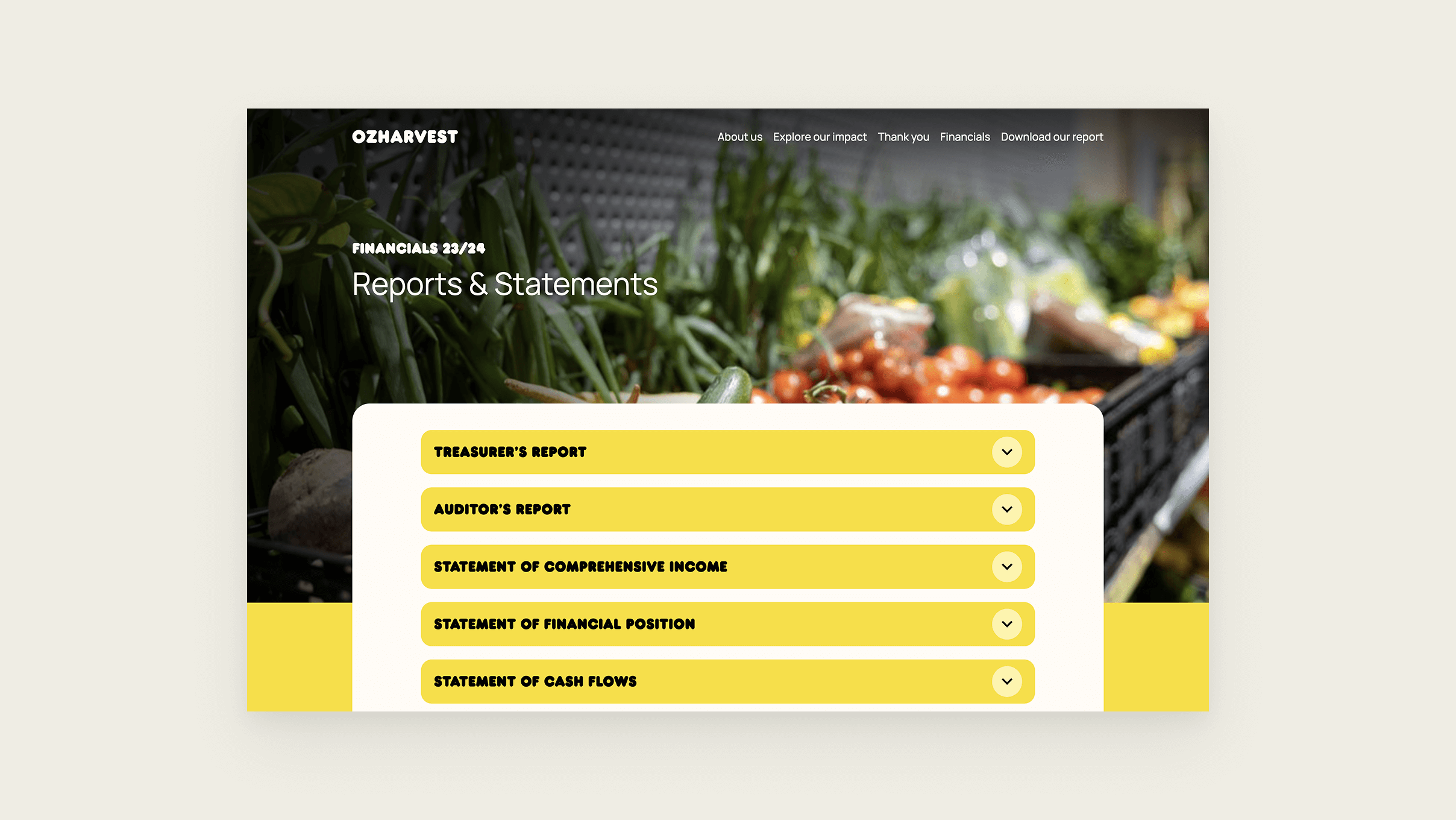 OzHarvest — design