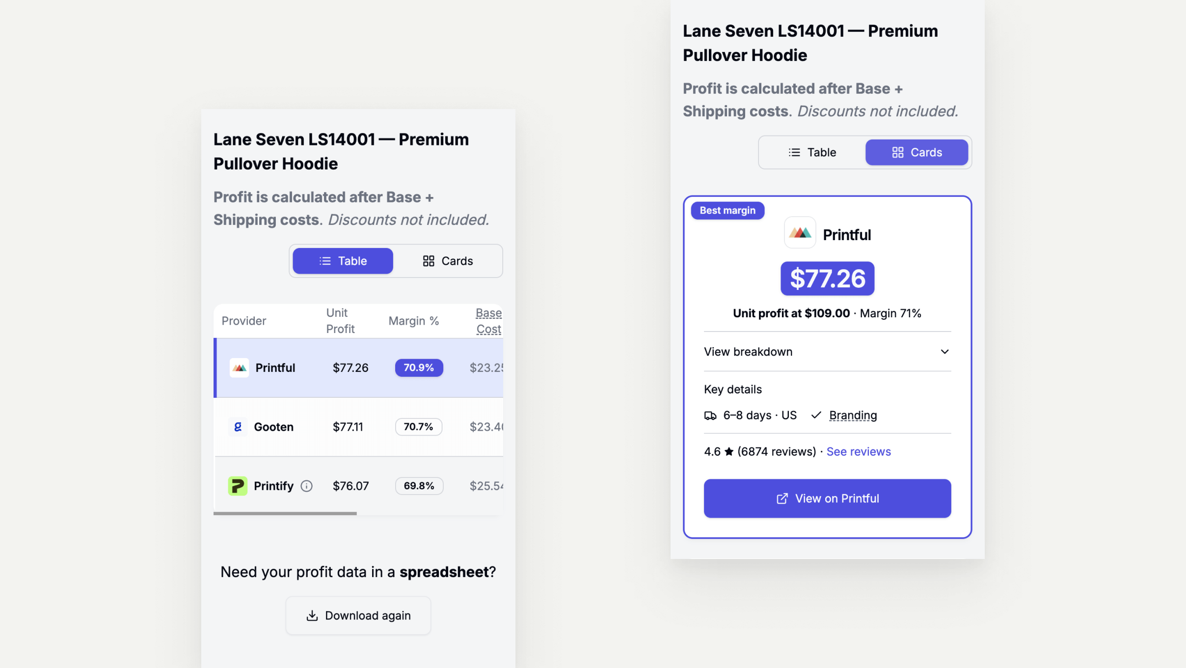 POD Combined — outcome detail
